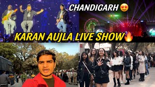 Karan Aujla Live Show Chandigarh  Karan Aujla Concert  Karan Aujla New Song [upl. by Bunni297]