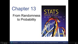 Statistics Chapter 13  From Randomness to Probability [upl. by Mot543]