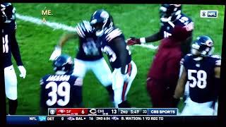 Tarik Cohen 29 61yd punt return Bears49ers [upl. by Bender147]