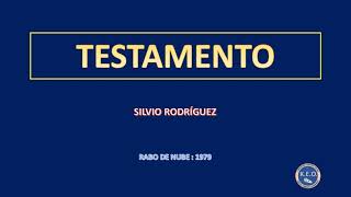 Silvio Rodríguez  Testamento karaoke [upl. by Stinson426]