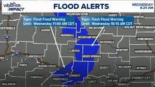 Flooding reported in small Arkansas city [upl. by Mcquillin]