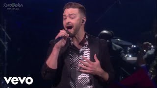 Justin Timberlake  Rock Your Body amp CANT STOP THE FEELING Live Eurovision Song Contest 2016 [upl. by Sivrup]