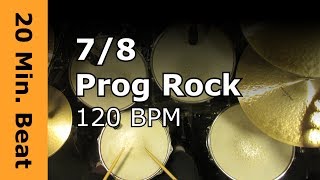 20 Minute beat Odd Time 78 Prog Rock 120 BPM [upl. by Ellened311]