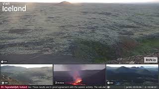 July 9 2023 Large 51 earthquake caught on camera in Iceland [upl. by Iadrahc685]