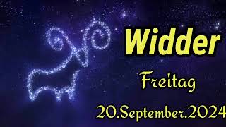 Horoskop widder heute Freitag 20 September 2024 [upl. by Halyak]