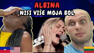 REACTION TO Albina  Nisi više moja bol Live on The Voice Croatia  FIRST TIME HEARING [upl. by Ap958]