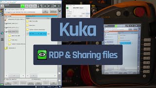 KUKA KRC4 remote desktop UltraVNC and Sharing files on network locations [upl. by Aihsikal]