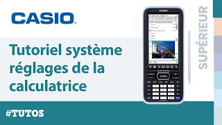 SYSTÈME  Réglages de la calculatrice CASIO fxCP400  Tutoriel [upl. by Cyndy233]