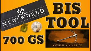 New World Crafting 700 Gear Score Mining Tool Full Explanation 250 Engineering [upl. by Hochman43]