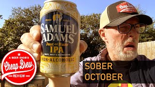 Sam Adams NA NonAlcoholic Just the Haze IPA Sober October Review by A Beer Snobs Cheap Brew Review [upl. by Ardeen]