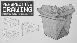 Perspective Drawing 10  How to Mirror Objects in Perspective [upl. by Leakcim]