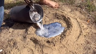 Huge Harvester Ant Colony Casted With Molten Aluminum Anthill Art 1 [upl. by Whatley233]