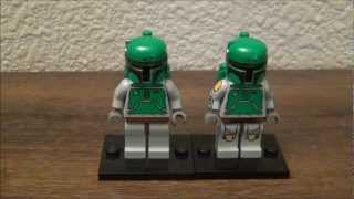 LEGO Star Wars Boba Fett Original Minifigure and 10123 Cloud City Comparison [upl. by Neelon]