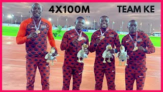 Kenya Wins 4x100M RELAY SFINAL BronzeAfrican GAMES [upl. by Yc517]