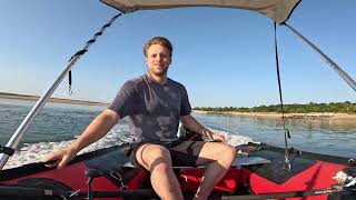 Going For A Ride In Kurts Stryker Inflatable Boat Around Stony Brook  Fishing [upl. by Annaliese]