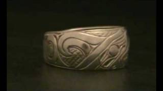 Wedding band Thunderbird Pacific Northwest Coast Native American Indian Harold Alfred [upl. by Eynttirb]