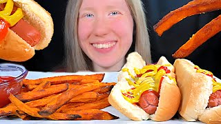 ASMR HOT DOGS MUKBANG EATING SOUNDS [upl. by Umberto954]