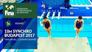 Womens 10m Synchro Final  FULL REPLAY  Budapest 2017  Diving  FINA World Championships [upl. by Divine783]