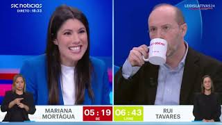 BE vs LIVRE  Mariana Mortágua vs Rui Tavares  Eleições Legislativas 2024 [upl. by Oreste395]