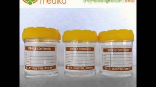 Pot Urine Sterile 60cc  60ml Tutup Kuning Murah [upl. by Lyrradal]