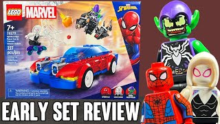 EARLY REVIEW 2024 LEGO SpiderMan Race Car amp Venom Green Goblin Set 76279 [upl. by Aikahc346]