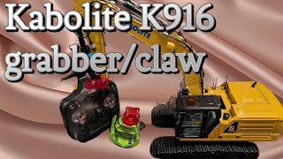 Kabolite K961100S RC Excavator GrabberClaw fitting guide [upl. by Islehc758]