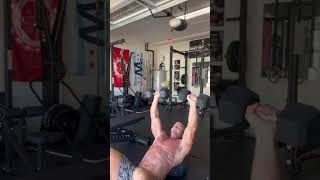 Incline DB Press  Using Medicine Ball Modification of no Incline Bench  BD [upl. by Neelhsa]