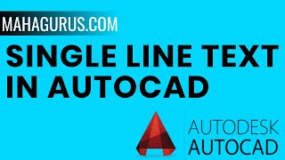 How to Add Single Line Text in AutoCAD Single Line Text in AutoCAD Tutorial [upl. by Sair]