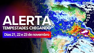 191124 🔴 ALERTA FRENTE FRIA AVANÇA COM TEMPESTADES E TRARÁ REFRESCO NOS PRÓXIMOS DIAS [upl. by Sternick270]