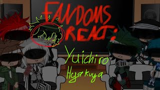 FANDOMS REACT Yuichiro  SOTE GCRV  Gacha Club • 027 [upl. by Aara262]