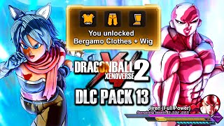 HOW TO UNLOCK FREE DLC 13 BERGAMO CLOTHES  Xenoverse 2 Full Power Jiren Raid Legendary Pack 2 [upl. by Gisella220]