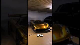 qual é o CARRO com IPVA mais CARO do BRASIL shorts ferrari bugatti [upl. by Anuala]