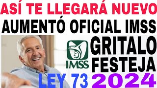 ☝️MONTO EXACTO AUMENTO PENSIONADOS IMSS 2024 SI SE PUDO [upl. by Oberstone828]