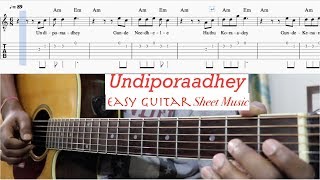 Undiporaadhey Easy Guitar Lesson Hushaaru songsSree Harsha KonugantiSid SriramRadhan [upl. by Kristos]