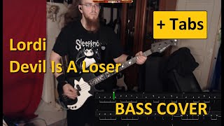 Lordi  Devil Is A Loser  Bass Cover  Tabs Harley Benton PB20 SBK [upl. by Schuler]