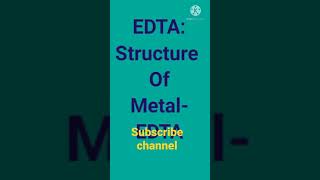 Complex Structure of MetalEDTA Complex form of Cobalt EDTA ion [upl. by Sairu]