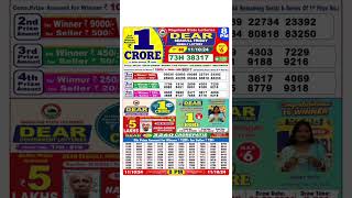 DEAR LOTTERY SAMBAD MORNING 8PM RESULT TODAY LIVE DRAW ON 11102024 NAGALAND [upl. by Hardy]