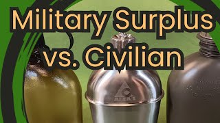 Canteen Cook Sets Military Surplus vs Civilian [upl. by Labaw]