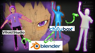 How to print a VRoid model using Blender and Chitubox [upl. by Areek]