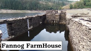 Drone flight over Fannog Farm with some history on Llyn Brianne Reservoir Photographs at the end [upl. by Kcam]