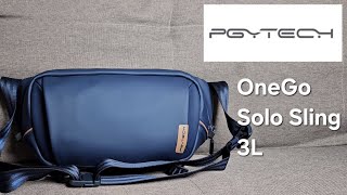 Review  PGYTech OneGo Solo Sling Bag 3L [upl. by Assenahs]