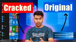 Never Activate Windows  Cracked vs Original Windows [upl. by Aldon]