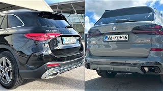 New BMW X5 Facelift 2024 vs New Mercedes GLC 2023  ACCELERATION 0100 kmh Comparison [upl. by Ikram408]