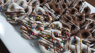 BEST CHOCOLATE COVERED PRETZELS RECIPE  DELICIOUS SALTY SWEET TREATS  Quick And EASY [upl. by Ellyn]