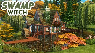 Swamp Witch Cottage🧹 The Sims 4 Speed Build [upl. by Aliuqaj151]