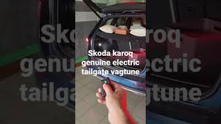 Skoda karoq Genuine Electric Tailgate retrofitted by VAGTUNE India [upl. by Lorilyn904]