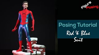 Posing Tutorial for Hottoys Spiderman Red amp Blue Suit  No Way Home [upl. by Uhile]