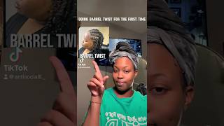 i did barrel twist for the first time and this is how they came out 🥰 locs naturalhair howto [upl. by Idmann489]