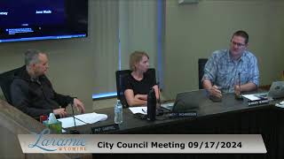 September 17th 2024 Laramie Wyoming  City Government Live Stream [upl. by Francesco]