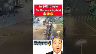 Tır Şoförü mükemmel bir manevra ile dönüş yaptı Bu koca tırı çevirmek hiçte kolay olmamalı 😧😅 [upl. by Ladnar]